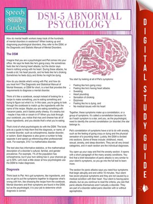 cover image of DSM-5 Abnormal Psychology